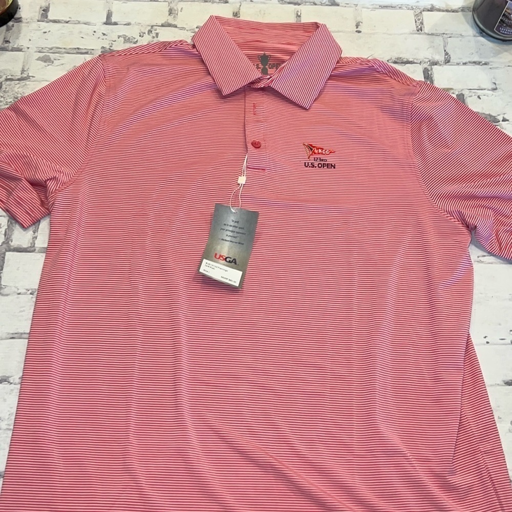 US Open 123rd Striped Golf Polo